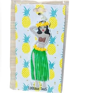 Hang Accessories Hula Girl Silicone Luggage Tag NWT